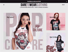 Tablet Screenshot of daretowearclothing.co.uk